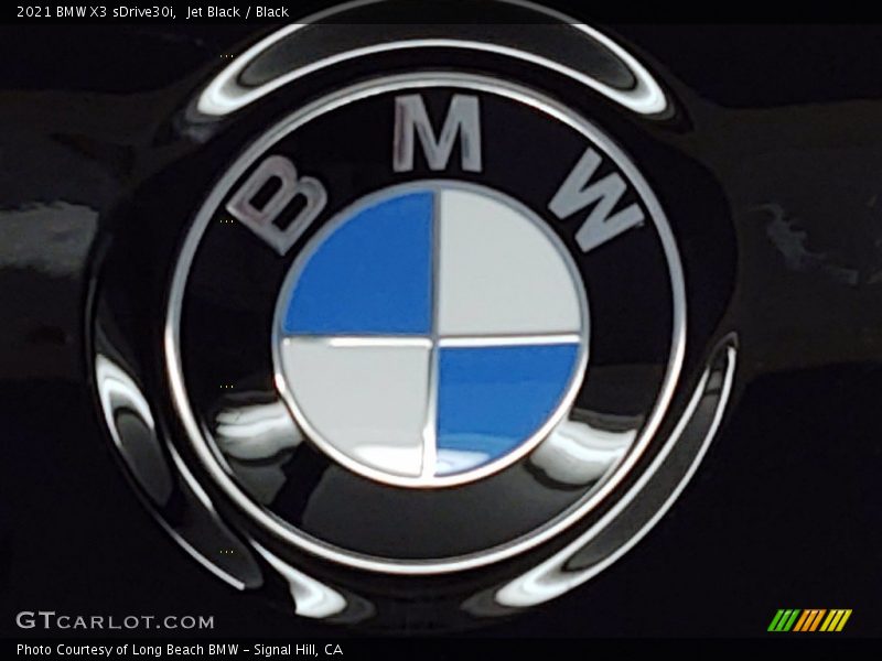 Jet Black / Black 2021 BMW X3 sDrive30i