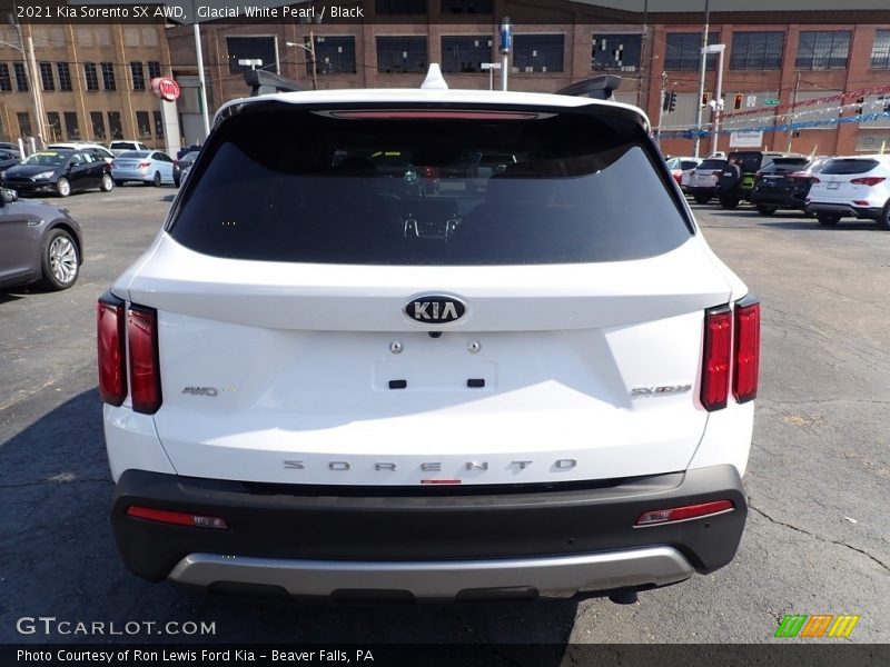Glacial White Pearl / Black 2021 Kia Sorento SX AWD