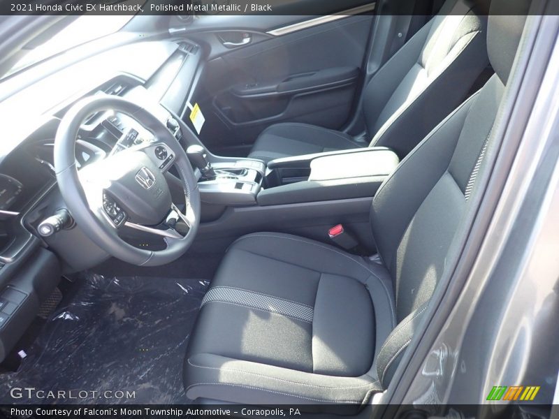 Polished Metal Metallic / Black 2021 Honda Civic EX Hatchback