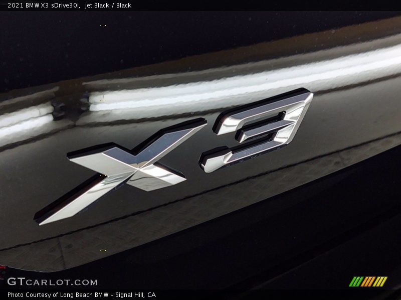 Jet Black / Black 2021 BMW X3 sDrive30i