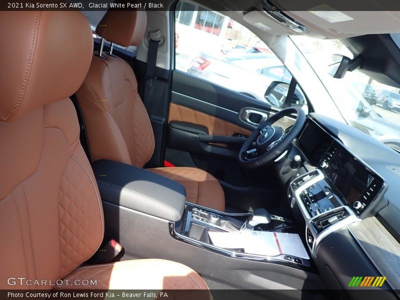 Glacial White Pearl / Black 2021 Kia Sorento SX AWD
