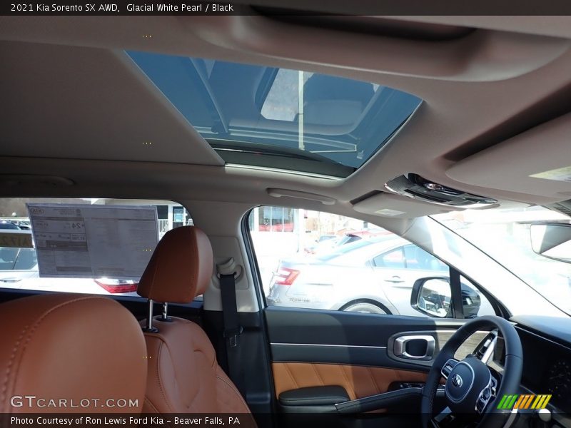 Glacial White Pearl / Black 2021 Kia Sorento SX AWD