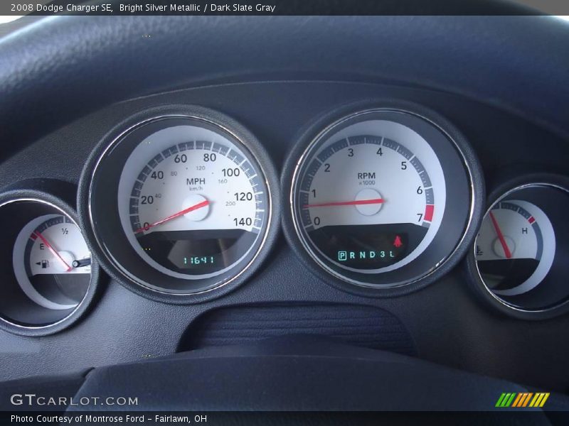 Bright Silver Metallic / Dark Slate Gray 2008 Dodge Charger SE