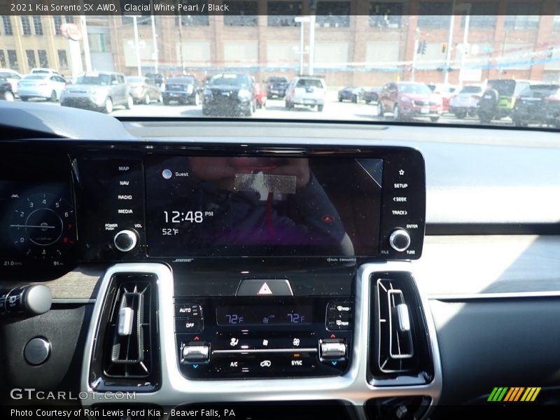 Glacial White Pearl / Black 2021 Kia Sorento SX AWD