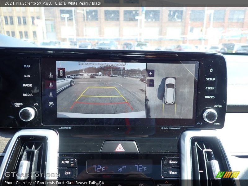 Glacial White Pearl / Black 2021 Kia Sorento SX AWD