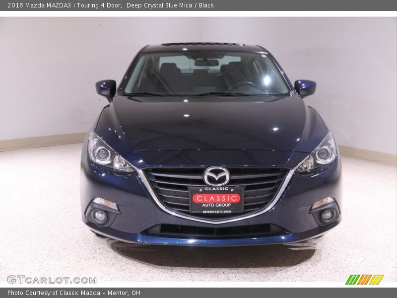 Deep Crystal Blue Mica / Black 2016 Mazda MAZDA3 i Touring 4 Door