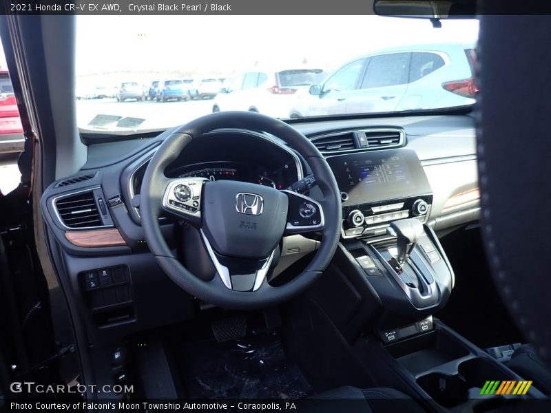 Crystal Black Pearl / Black 2021 Honda CR-V EX AWD