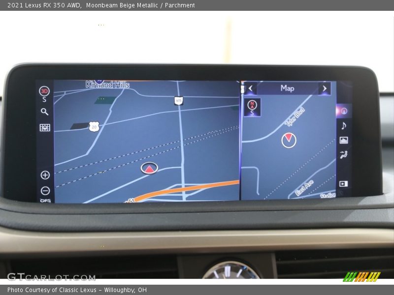 Navigation of 2021 RX 350 AWD