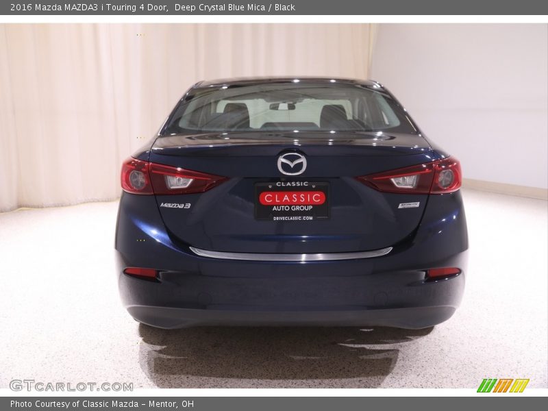 Deep Crystal Blue Mica / Black 2016 Mazda MAZDA3 i Touring 4 Door