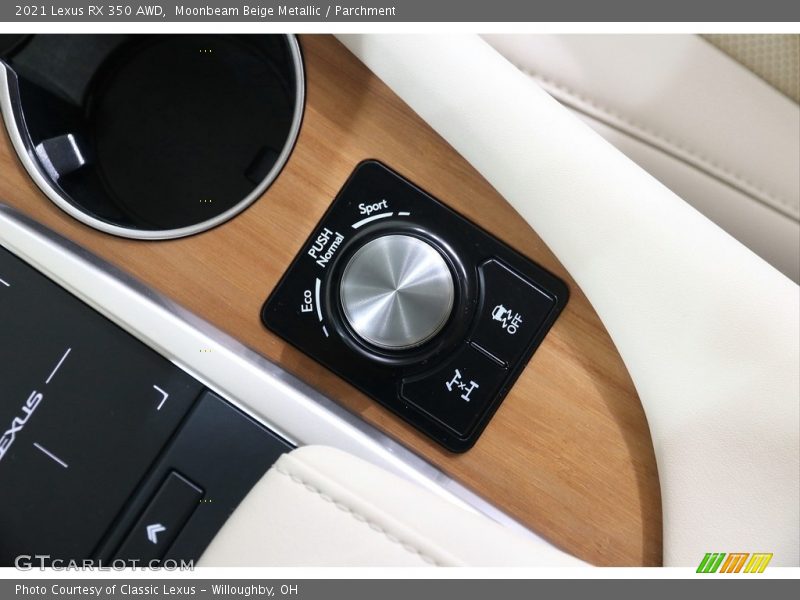 Controls of 2021 RX 350 AWD