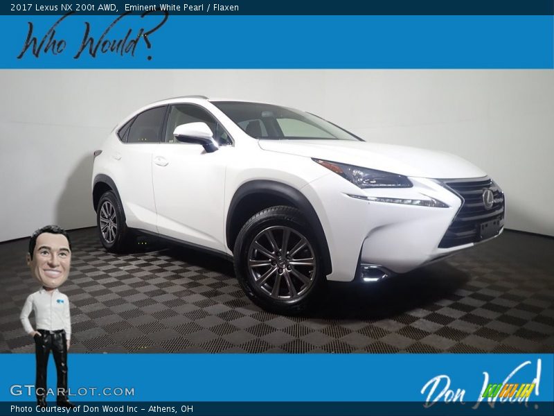 Eminent White Pearl / Flaxen 2017 Lexus NX 200t AWD