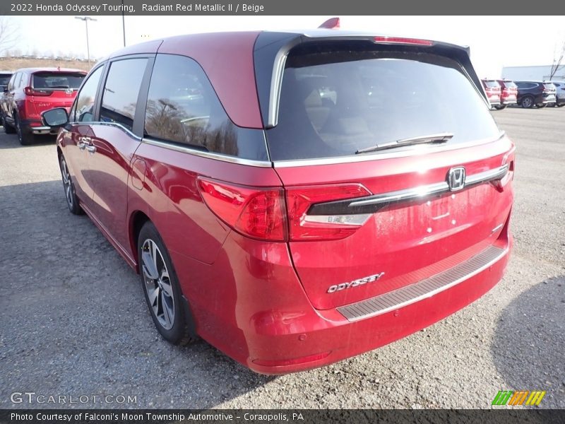 Radiant Red Metallic II / Beige 2022 Honda Odyssey Touring