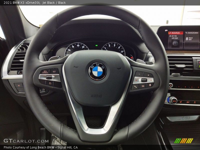 Jet Black / Black 2021 BMW X3 xDrive30i