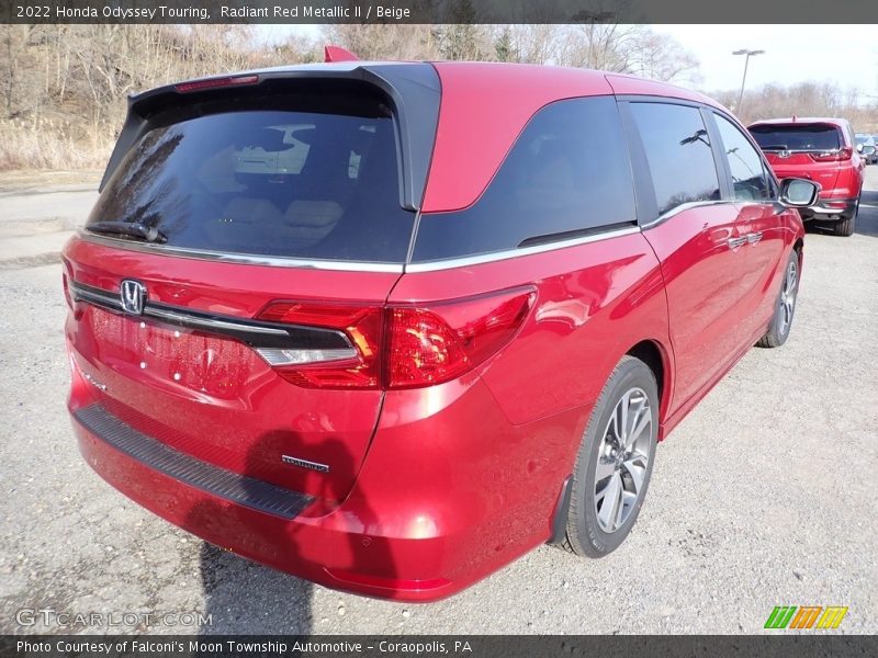 Radiant Red Metallic II / Beige 2022 Honda Odyssey Touring