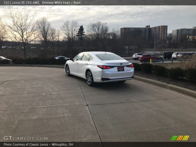 Eminent White Pearl / Black 2021 Lexus ES 250 AWD