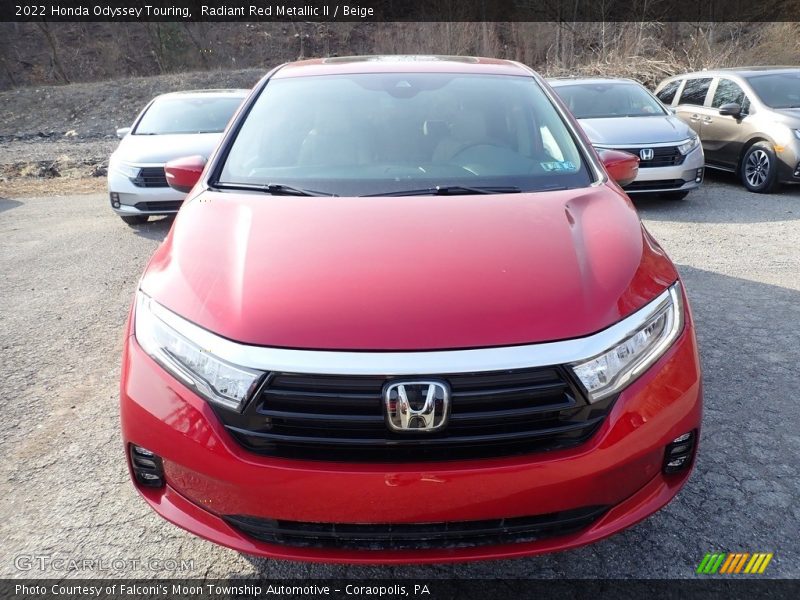 Radiant Red Metallic II / Beige 2022 Honda Odyssey Touring