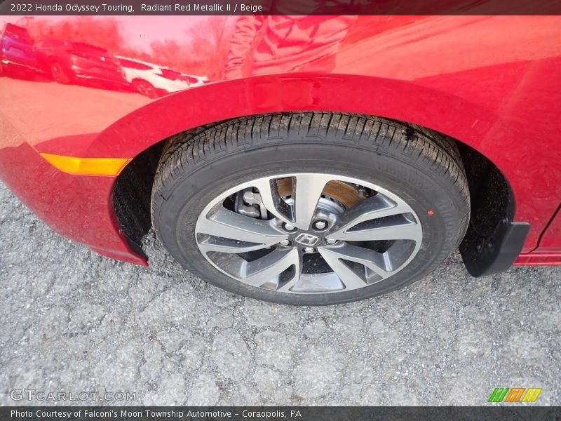 Radiant Red Metallic II / Beige 2022 Honda Odyssey Touring