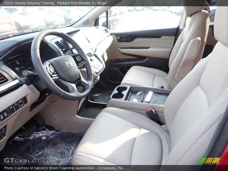 Front Seat of 2022 Odyssey Touring