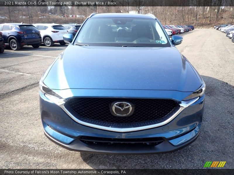 Eternal Blue Mica / Black 2021 Mazda CX-5 Grand Touring AWD