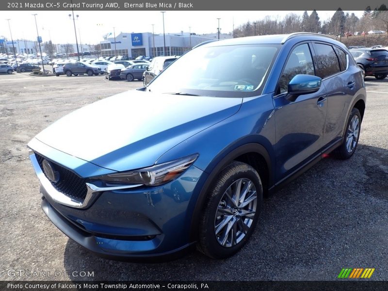 Eternal Blue Mica / Black 2021 Mazda CX-5 Grand Touring AWD