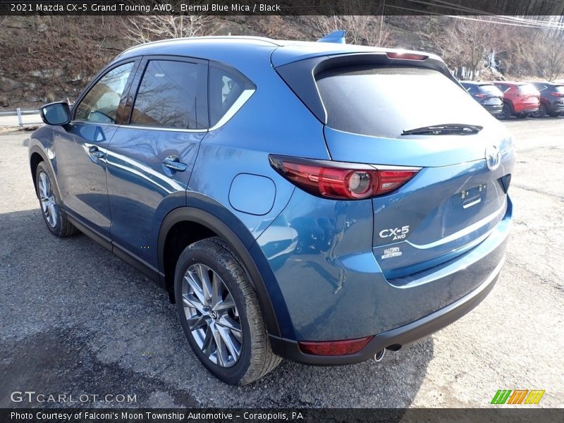 Eternal Blue Mica / Black 2021 Mazda CX-5 Grand Touring AWD
