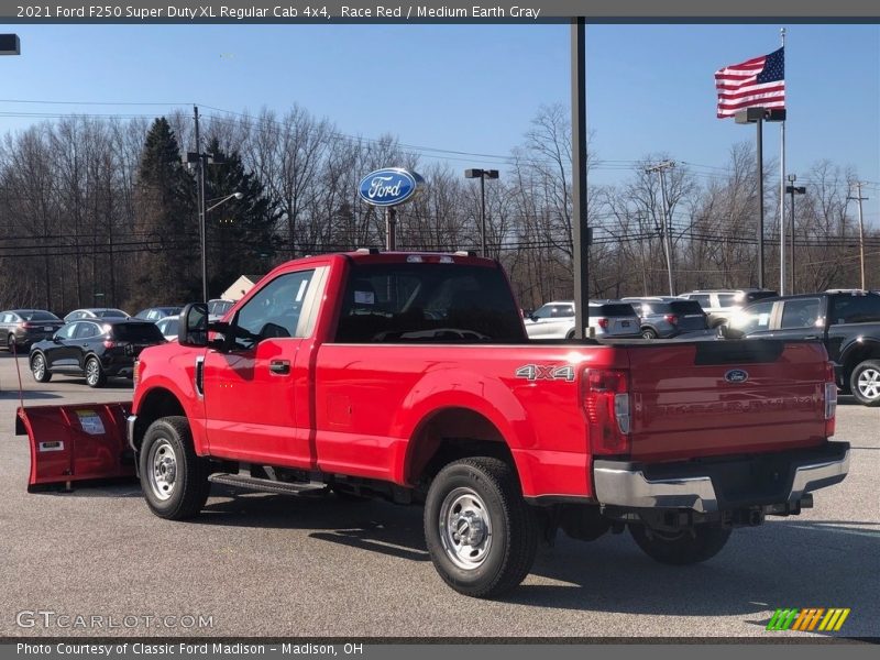 Race Red / Medium Earth Gray 2021 Ford F250 Super Duty XL Regular Cab 4x4