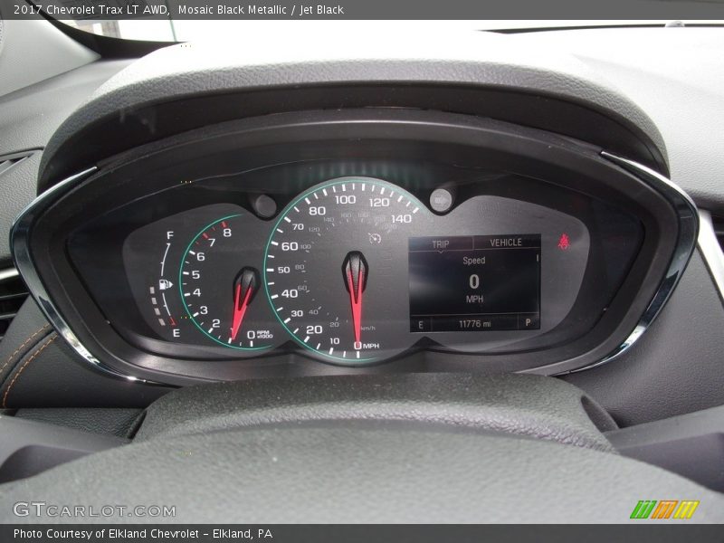 Mosaic Black Metallic / Jet Black 2017 Chevrolet Trax LT AWD
