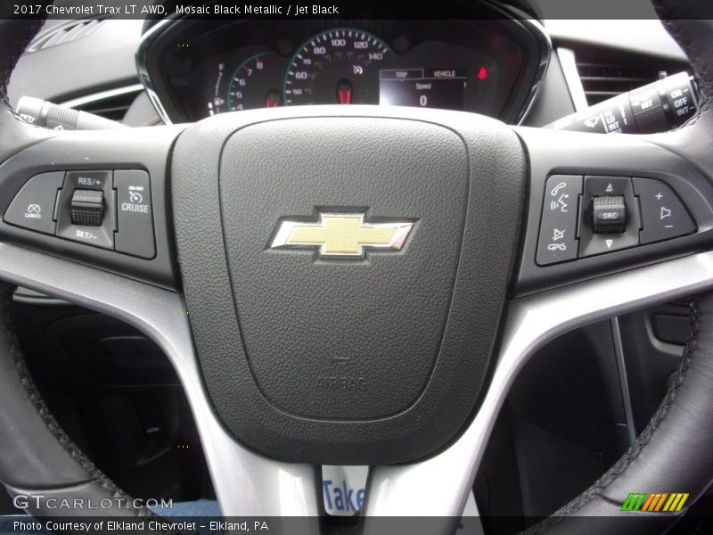 Mosaic Black Metallic / Jet Black 2017 Chevrolet Trax LT AWD