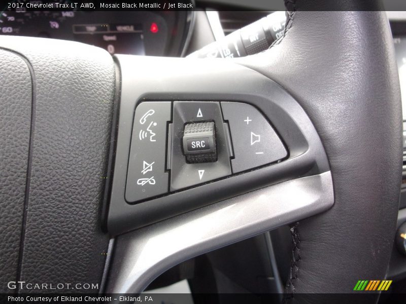 Mosaic Black Metallic / Jet Black 2017 Chevrolet Trax LT AWD