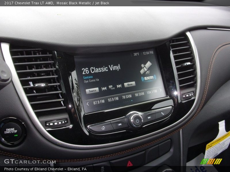 Mosaic Black Metallic / Jet Black 2017 Chevrolet Trax LT AWD