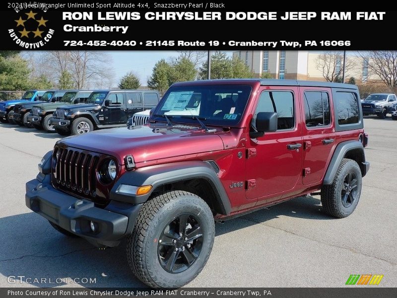 Snazzberry Pearl / Black 2021 Jeep Wrangler Unlimited Sport Altitude 4x4