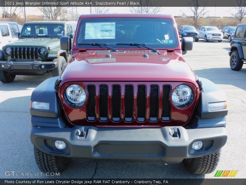 Snazzberry Pearl / Black 2021 Jeep Wrangler Unlimited Sport Altitude 4x4