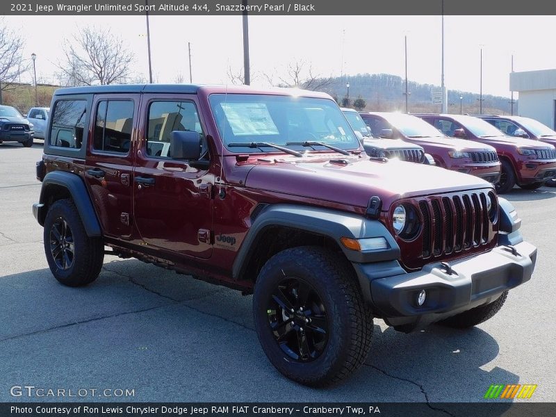 Snazzberry Pearl / Black 2021 Jeep Wrangler Unlimited Sport Altitude 4x4