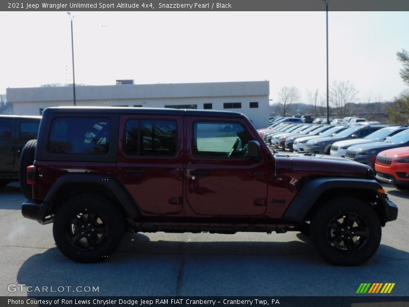 Snazzberry Pearl / Black 2021 Jeep Wrangler Unlimited Sport Altitude 4x4