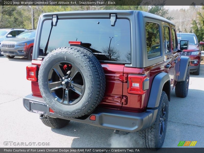 Snazzberry Pearl / Black 2021 Jeep Wrangler Unlimited Sport Altitude 4x4