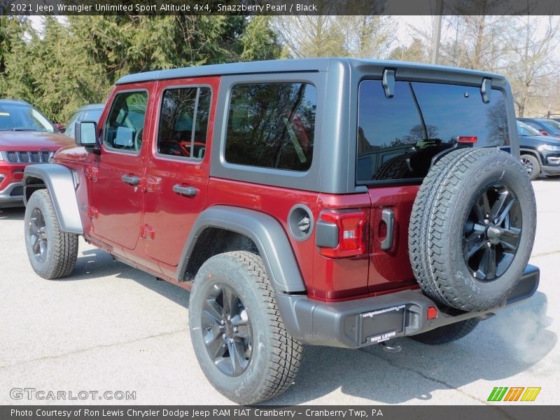 Snazzberry Pearl / Black 2021 Jeep Wrangler Unlimited Sport Altitude 4x4
