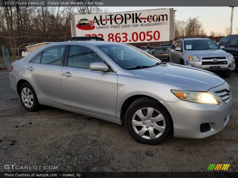 Classic Silver Metallic / Ash Gray 2010 Toyota Camry LE