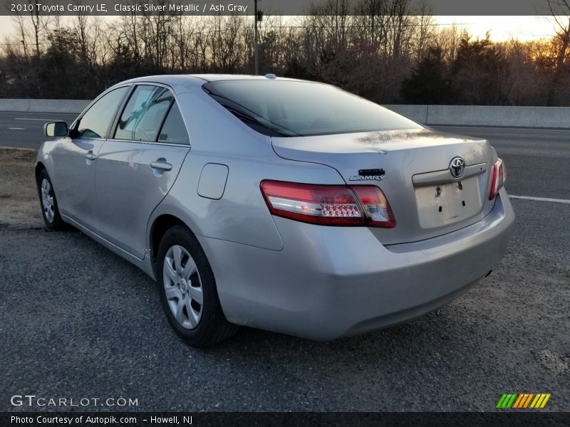 Classic Silver Metallic / Ash Gray 2010 Toyota Camry LE