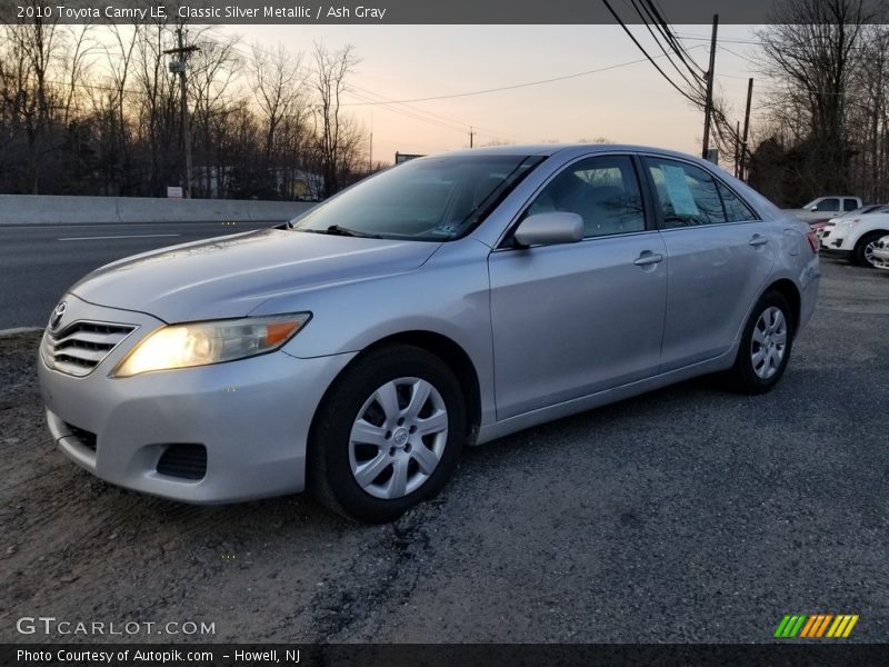 Classic Silver Metallic / Ash Gray 2010 Toyota Camry LE