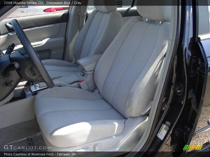 Deepwater Blue / Gray 2008 Hyundai Sonata GLS