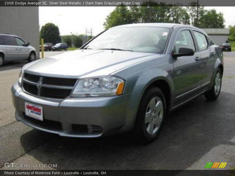 Silver Steel Metallic / Dark Slate Gray/Light Slate Gray 2008 Dodge Avenger SE