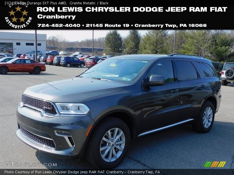 Granite Metallic / Black 2021 Dodge Durango SXT Plus AWD