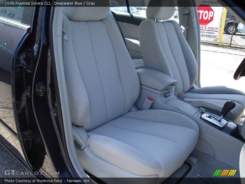 Deepwater Blue / Gray 2008 Hyundai Sonata GLS