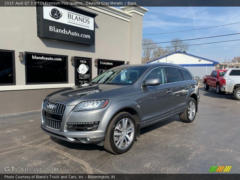 Daytona Gray Metallic / Black 2015 Audi Q7 3.0 TDI Premium Plus quattro