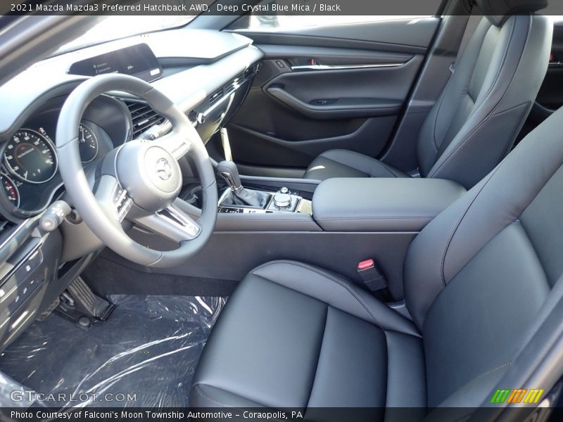 Front Seat of 2021 Mazda3 Preferred Hatchback AWD