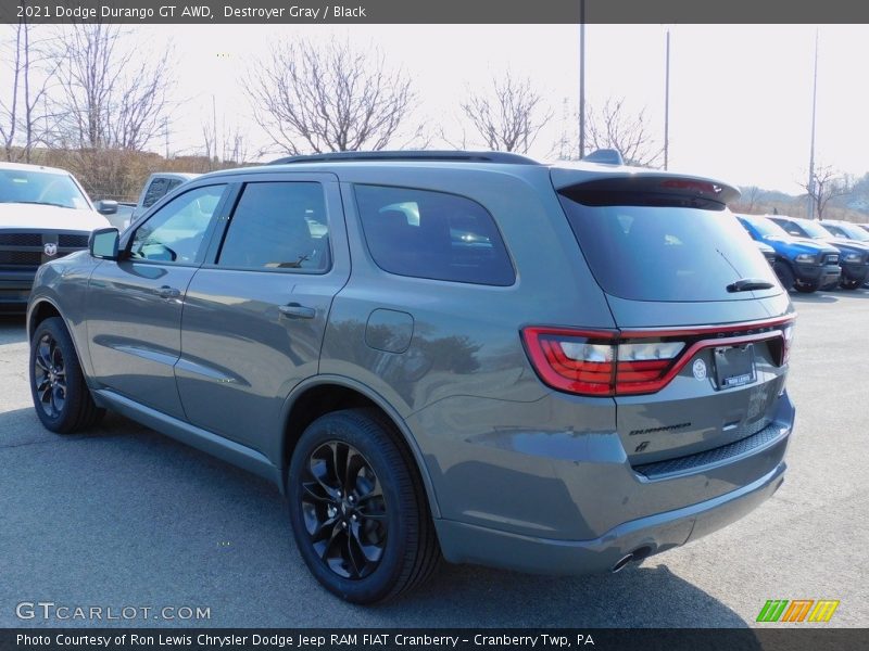 Destroyer Gray / Black 2021 Dodge Durango GT AWD