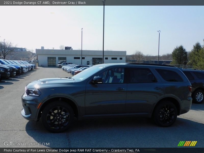 Destroyer Gray / Black 2021 Dodge Durango GT AWD