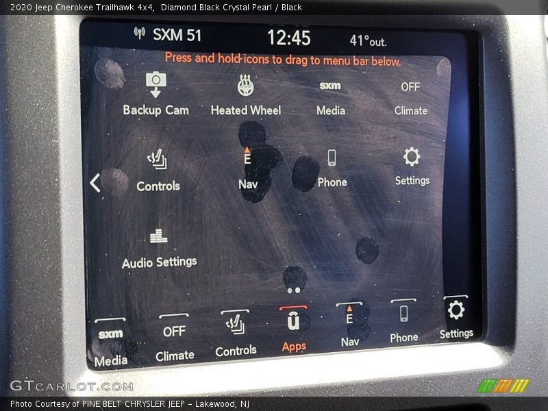 Diamond Black Crystal Pearl / Black 2020 Jeep Cherokee Trailhawk 4x4