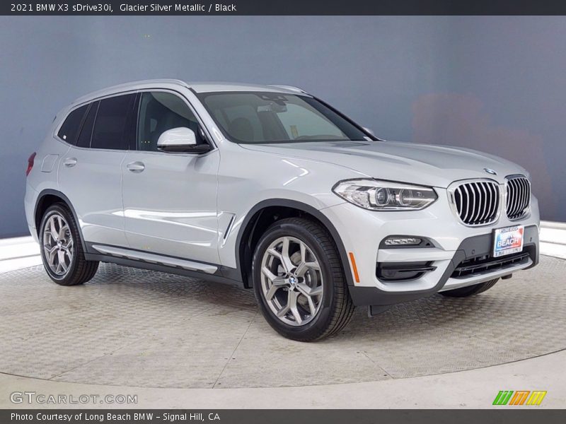 Glacier Silver Metallic / Black 2021 BMW X3 sDrive30i