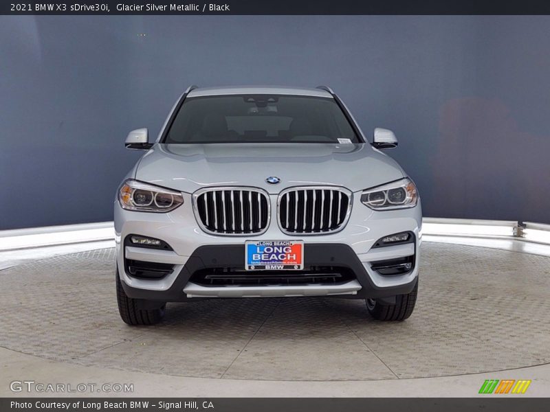 Glacier Silver Metallic / Black 2021 BMW X3 sDrive30i